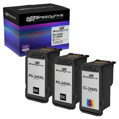 For Canon PG-245XL 8278B001AA CL-246XL 8280B001AA Set of 3 (2 Black 1 Color) - Image 1 of 4