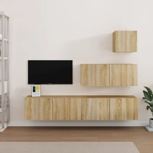 Set Muebles TV 1/4 Piezas Madera Contrachapada Multicolor Multitalle vidaXL - Imagen 1 de 136