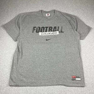 Vintage Nike Colorado Buffaloes Fußball T-Shirt Herren 2XL grau Swoosh NCAA - Bild 1 von 6