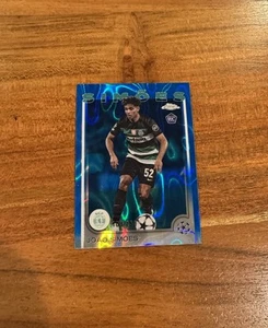 Joao Simoes 2024-25 Topps Chrome UEFA Blue Lava Refractor /150 Rookie RC NRMT+ - Picture 1 of 2