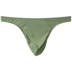 22)Luxurious Mens Low Waist Gstring Thong Underpants with U Convex Pouch - Picture 1 of 16
