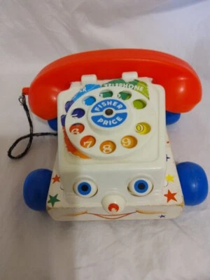 Винтажная деревянная игрушка для телефона 1961 Fisher Price болтовня - Изображение 1 из 4