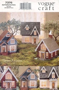 Patrón de pueblo victoriano miniatura VOGUE 7376 SIN CORTAR - Imagen 1 de 2