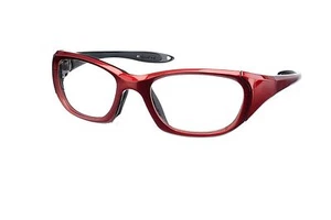 Red Wrap-Around X-ray Radiation Protection Lead Glasses - Model 9941RD - Picture 1 of 1