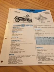 BMW R1100RS 1993 1994 R1100 Rs R 1100 Ficha Técnica Moto a Distancia Forestay - Imagen 1 de 4