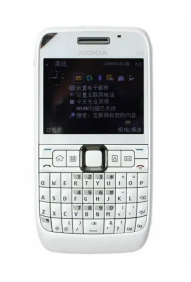 诺基亚 E63 全球无锁版移动键盘手机 Wifi 3G 摄像头 200 万像素 MP3 — 第 1/2 张图片