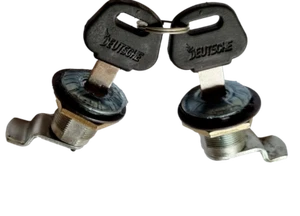 ukscooters ROYAL ENFIELD SIDE TOOL BOX LOCK PAIR NEW LOCKS SWISS - Imagen 1 de 3