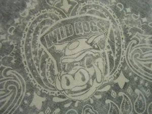 RARO De Colección Antiguo Gris CERDOS SALVAJES Algodón EE. UU. BANDANA DE MOTOCICLISTA Hanky 20" - Imagen 1 de 4