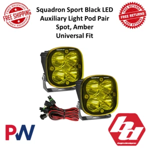 Baja Designs Squadron Sport Pair Amber LED Spot 26W /2A Universal Lights #557811 - Picture 1 of 10