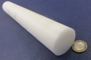 Acetal Delrin POM Round Rod, White 1 3/4" (1.75") Dia x 12" Length, 1 Unit - Picture 1 of 10