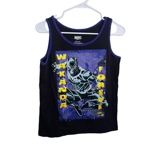 Canotta Disney Marvel Black Panther Youth Medium Wakanda Forever senza maniche - Foto 1 di 7