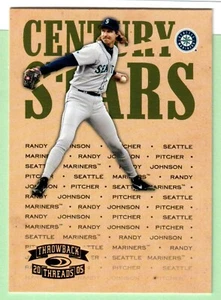 2005 Throwback Threads Century Stars #CS-26 Randy Johnson - Seattle - Picture 1 of 1