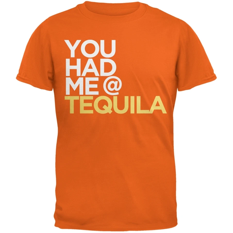 Camiseta Cinco de Mayo - You Had Me at Tequila Naranja Adulto Foto 1 de 1