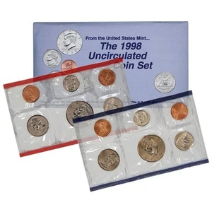 1998 P & D US Mint Set United States Original Government Packaging Box Cello - Picture 1 of 2