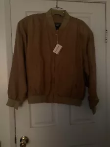 Giacca uomo vintage Summa seta manica lunga zip 100% seta taglia L nuova con etichetta - Foto 1 di 4