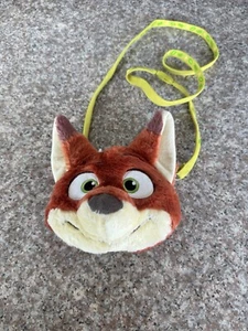 Disney Zootopia Nick Wilde Coin Purse Pass Case Plush card Kids Neck Toy Fox - Picture 1 of 9