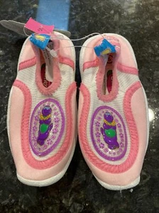 Vintage 2002 Barney Toddler Size 5 Water Shoes For Girls NEW - Picture 1 of 4