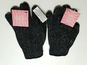 Lote de 2 guantes exfoliantes de carbón infundidos con ducha de baño de bambú - Imagen 1 de 10