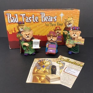 Bad Taste Bears We Three Kings Estatuilla Belén Navidad Set Decoración SIN USAR - Imagen 1 de 15