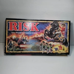 Risk World Conquest Game Parker Brothers 1993 100% Complete DAMAGED BOX - Picture 1 of 22