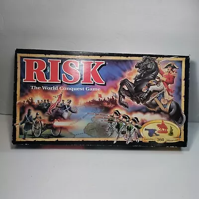 Risk World Conquest Game Parker Brothers 1993 100% Complete DAMAGED BOX - Image 1 of 4