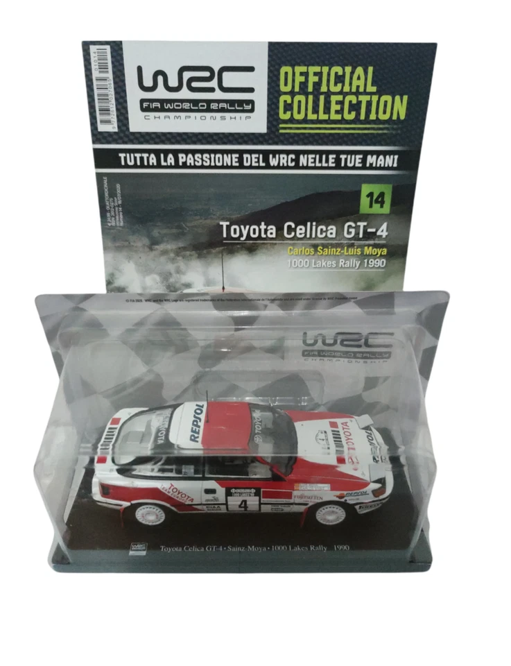 Toyota Celica GT-4 Sainz-Moya 1000 Lakes Rally 1990 #14 SCALA 1:24 HACHETTE WRC - Immagine 1 di 1