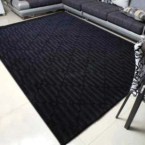Nuevas alfombras 100 % lana y alfombra negra lazo y alfombra de lana cortada moderna hecha a mano, - Imagen 1 de 6