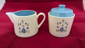 Marcrest Swiss Chalet Alpine Stetson Sugar and Creamer Set Vintage Mid Century - Picture 1 of 4