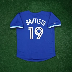 Jose Bautista Toronto Blue Jays Men's Cooperstown Alternate Blue Jersey - Picture 1 of 8