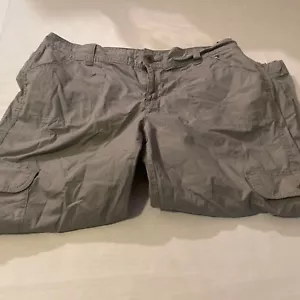 Tommy Hilfiger Capri Cargohose Damen Größe 14 graue Taschen Kordelzugunterteil - Bild 1 von 9