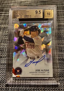Jose Altuve 2015 Bowman's Best Of Atomic Refractor BGS 9.5 /10 Auto /50 Astros