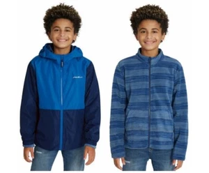 Eddie Bauer Boys' Youth 3-in-1 Jacket Navy Blue Size XS-5/6  NWT - Picture 1 of 7