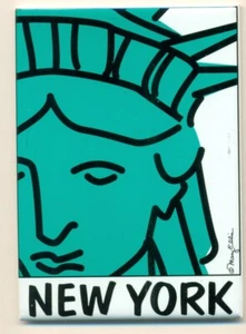 REFRIGERATOR MAGNET - NEW YORK #6 - STATUE OF LIBERTY - MARY ELLIS - Picture 1 of 1