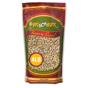 We Got Nuts Sunflower Seeds Roasted & Unsalted (No Shell) 4 LB - Picture 1 of 7
