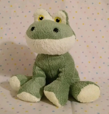 Baby Adventure 2010 Green Frog Miniature Stuffed Animal Rattle Plush 5" - Image 1 of 4