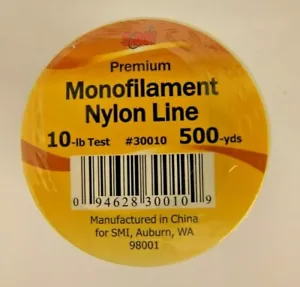 Beau Mac SMI Monofilament Fishing Line Premium 10 LB 500 YDS #30010 Blue New - Picture 1 of 3