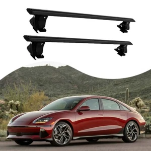 2 Stück verriegelbare Dachträger Racks Querstangen für Hyundai Ioniq 6 2023-2025 - Picture 1 of 7
