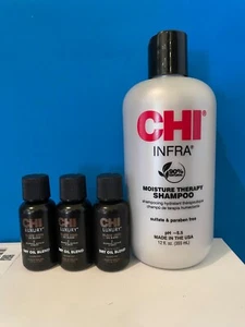 Chi Infra Moisture Therapy Shampoo & Chi Luxury Black Seed Oil Treatment Sealed - Picture 1 of 1