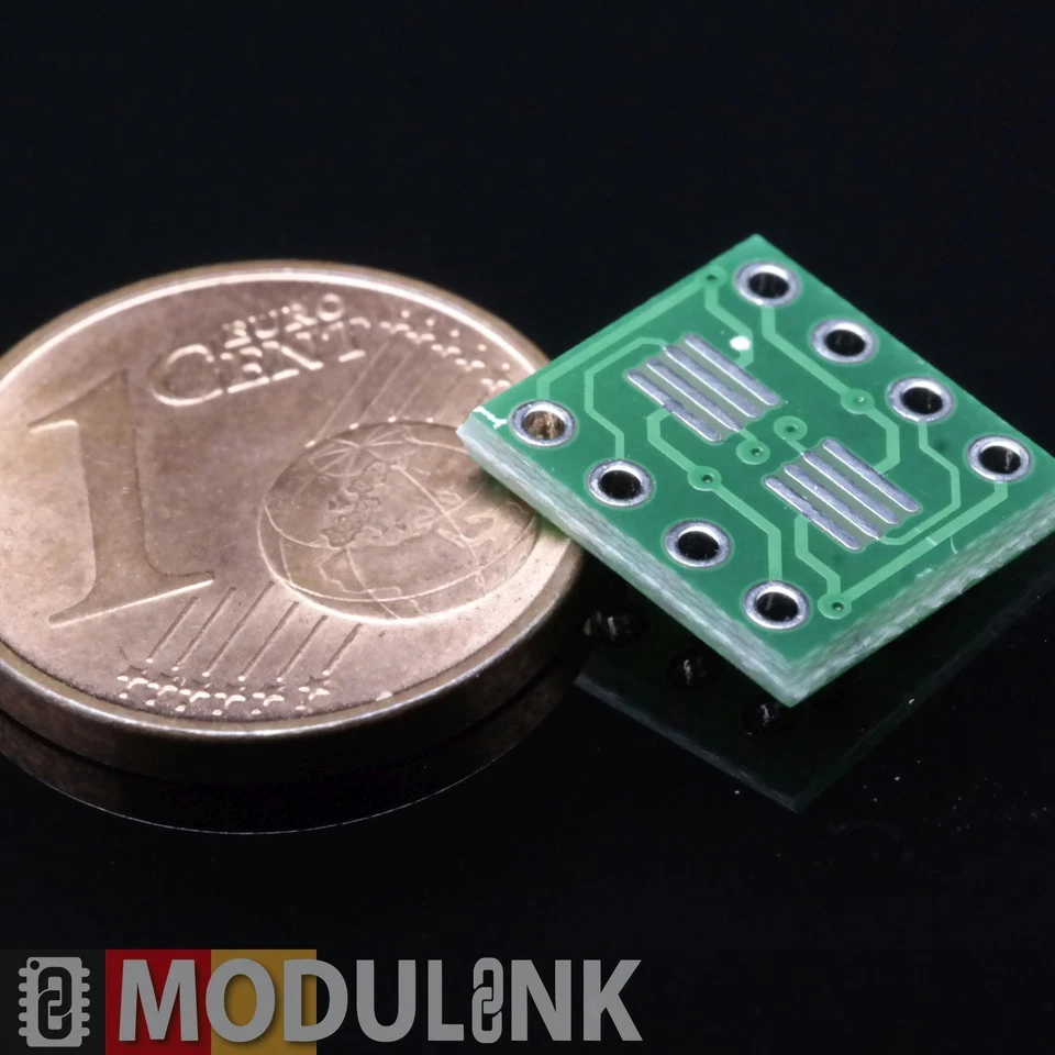 Adapter SMD SOIC 8 Löthilfe DIP8 0,65 &1,27mm Konverter SO 8 SOP 8 TSSOP8 PC - Bild 1 von 1