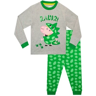 Ensemble pyjama dinosaure George Pig enfant garçon 18 24 mois 2 3 4 5 6 7 8 ans ensemble pyjama - Photo 1/4