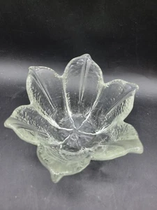 Kosta Boda Sweden Glass Lotus Bowl Petals Flower 5" Trinket Or Tealight - Picture 1 of 6
