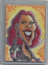 2023 Crazy Caricatures (Breyer) SCARLET JOHANSSON "Sketch Card" by BONKZ SERIOSA