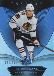 18-19 Trilogy Patrick Kane /799 BLUE Parallel Blackhawks 2018