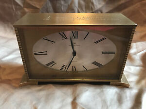 Hamilton Brass Desk Clock Brass Vintage “Swiss Made” (FPR) Parts, Repair