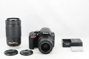 Nikon D5600 with 18-55mm and 70-300mm lens Shutter count 53664 Near Mint #18988E - Picture 1 of 10