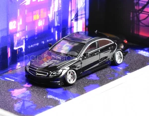MJ Escala 1:64 HEC Negro Plata CLS 63 VIP Sedán Deportivo Diecast Exhibición Modelo de Regalo - Imagen 1 de 2