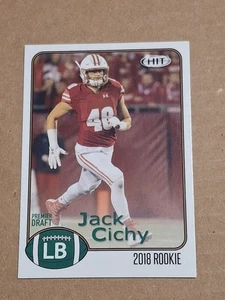 2018 JACK CICHY SAGE HIT NFL ROOKIE CARD RC #28 WISCONSIN BADGERS BUCCANEERS - Picture 1 of 2