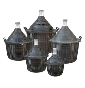 Weinballon im Kunststoffkorb 5, 10, 15, 20, 25 Liter - Bild 1 von 1