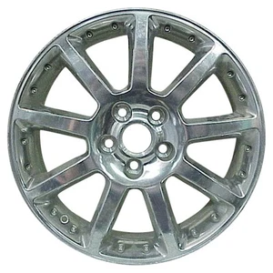 Metallic Bright Polished 9 Spoke 18 x 8 Used Wheel - Picture 1 of 1