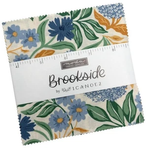 Brookside Moda Charm Pack, 42 100% Cotton 5-inch Precut Quilt Squares - Picture 1 of 6